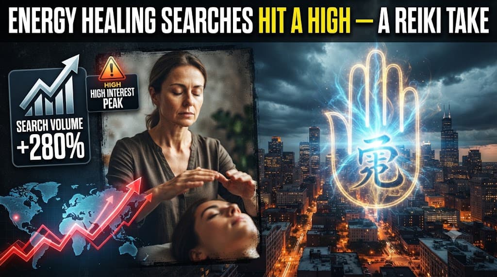 Energy Healing Searches Hit a High — A Reiki Take